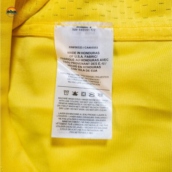 Nike Oregon Ducks Football Jersey Yellow Short Sleeve Pullover Boys Size 2XL - Picture 10 of 10